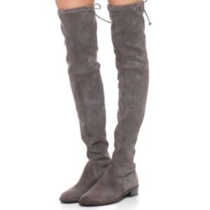 Stuart Weitzman Gray Suede Lowland Boot